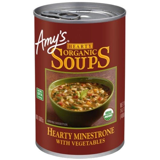 Amys Organic Minestrone Soup With Vegetables 141 Oz Can Off The Muck Market 5871